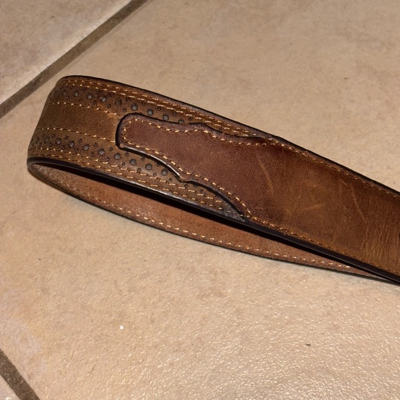 Ariat Brown Burnished Leather Belt 38 main image 4
